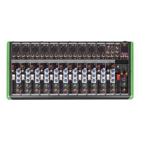 Consola análoga Probass PM 1624BT con faders y reproductor MP3