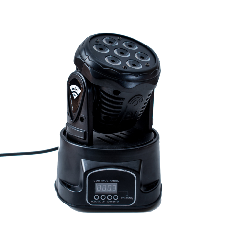 Cabeza móvil LED RGBW 4 en 1 con pantalla de control