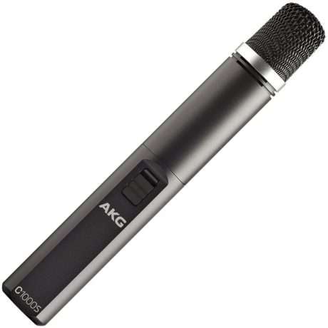 Micrófono de condensador AKG C1000S de cuerpo metálico azul grisáceo mate