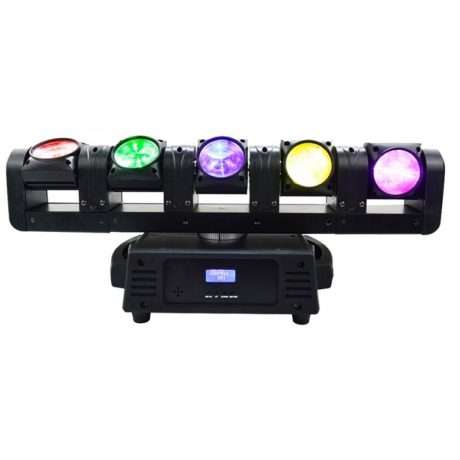 Cabeza móvil 5 Rogue Beam con cinco LED y pantalla LCD