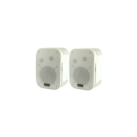 Par de parlantes de instalación Studiomaster CTR105TW blancos con brazo de montaje