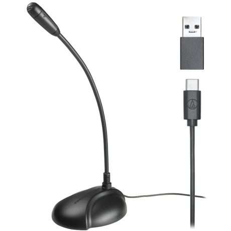Micrófono USB de condensador Audio-Technica ATR4750-USB con cuello de ganso flexible