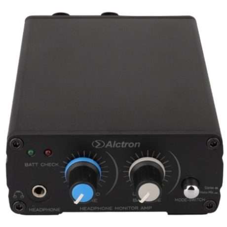 Amplificador de audífonos Alctron HA130 compacto de aluminio con dos entradas XLR