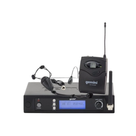 Sistema inalámbrico Gemini UHF-6100HL de cintillo y lavalier con receptor
