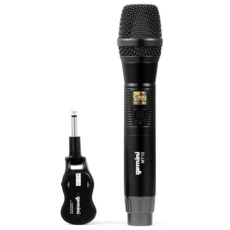 Sistema inalámbrico Gemini GMU-M100 con micrófono de mano dinámico y receptor