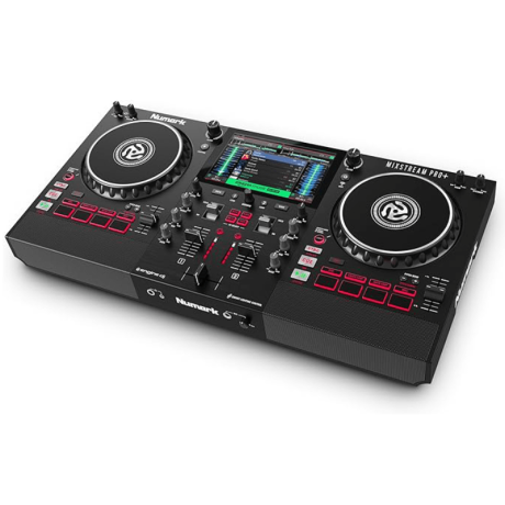 Controlador DJ standalone Numark Mixstream Pro+ con pantalla táctil