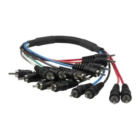 Cable multi RCA Reloop de 0,5 metros con 4 pares de conectores