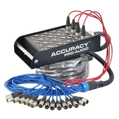 Multipar Accuracy Pro Audio 16x4 de 30 metros con stagebox metálico