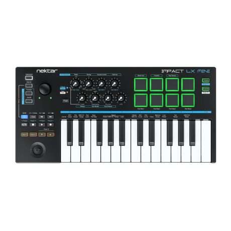 Controlador MIDI Nektar Impact LX Mini de 25 mini teclas con pads