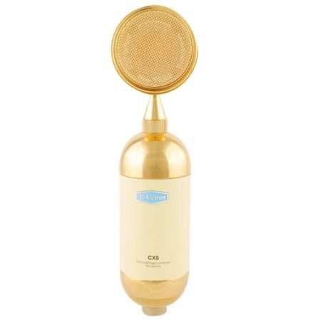 Micrófono de condensador Alctron CX5 dorado de diafragma grande