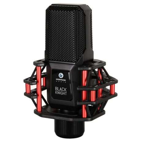 Kit de micrófono de condensador Norwood Black Knight con soporte y maleta