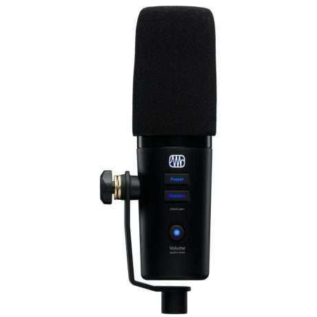 Micrófono USB PreSonus Revelator con base de escritorio