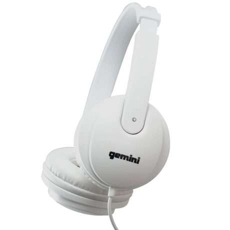 Audífonos DJ cerrados Gemini DJX200WH con almohadillas suaves