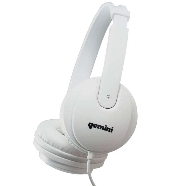 Audífonos DJ cerrados Gemini DJX200WH con almohadillas suaves