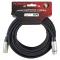 Cable XLR macho a XLR hembra Kirlin MPC280-15M de 15 metros de color negro