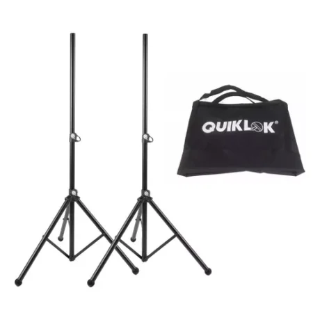 Par de atriles de aluminio Quik Lok S171Pak para parlantes con funda