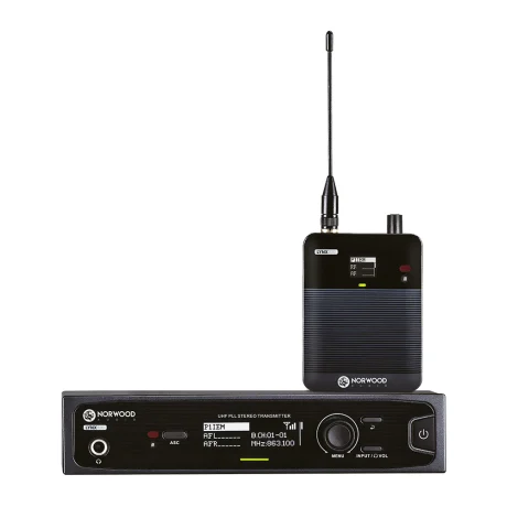 Sistema de monitoreo in ear inalámbrico Norwood LYNX100 con transmisor y receptor bodypack