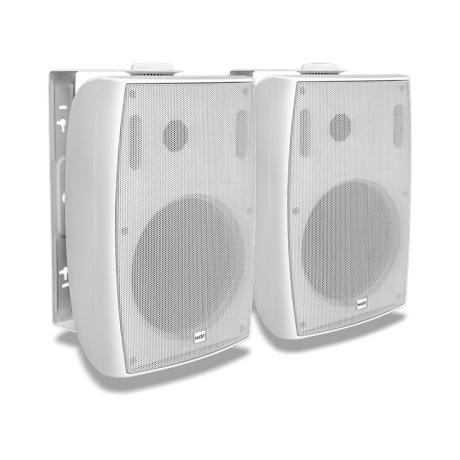 Par de parlantes de instalación NEXT Audiocom W6 blancos con soporte en U