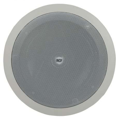 Parlante de cielo coaxial RCF PL6X blanco con rejilla metálica