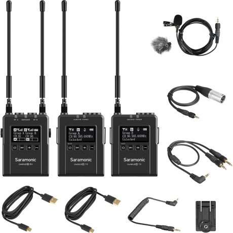 Kit inalámbrico UHF Saramonic UwMic9S Kit2 con dos transmisores