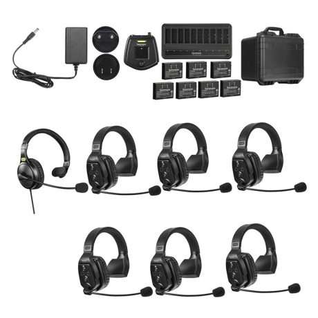 Intercomunicador inalámbrico Saramonic WiTalk WT7S con auriculares de un oído