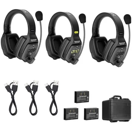 Intercomunicador inalámbrico Saramonic WiTalk WT3S con auriculares de un oído