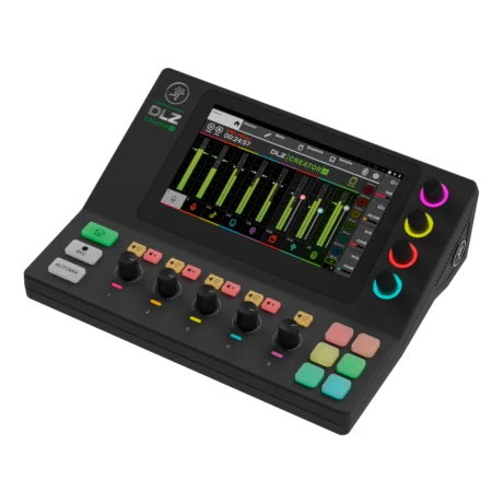 Mezclador digital Mackie DLZ Creator XS con pantalla táctil para streaming y podcast