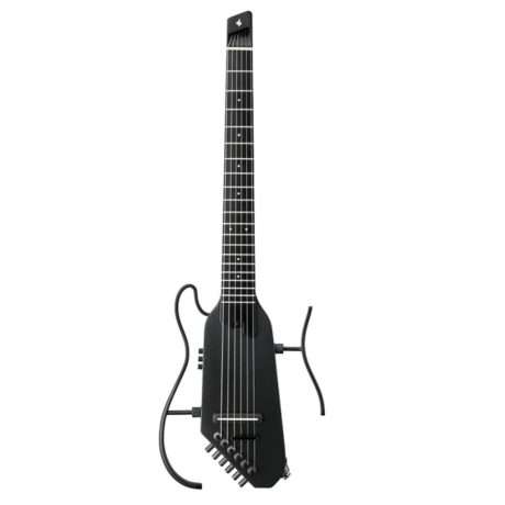 Guitarra silenciosa Donner HUSH C negra de cuerdas de nylon sin pala