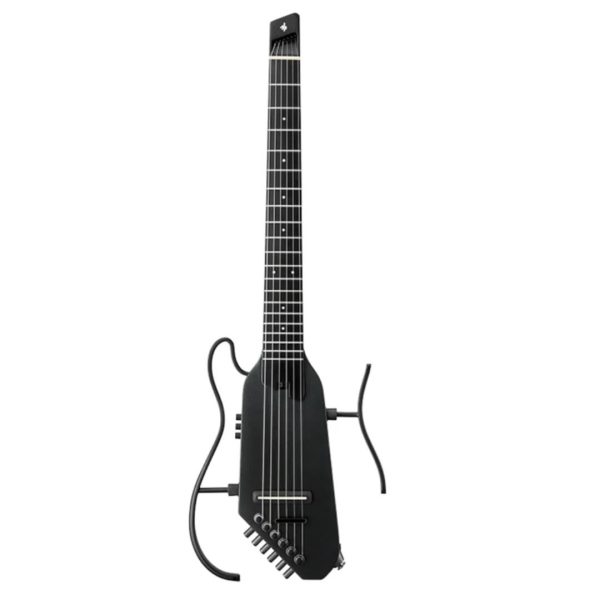 Guitarra silenciosa Donner HUSH C negra de cuerdas de nylon sin pala