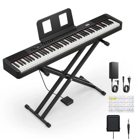 Piano digital Donner DEP-20 LITE de 88 teclas con diseño portátil