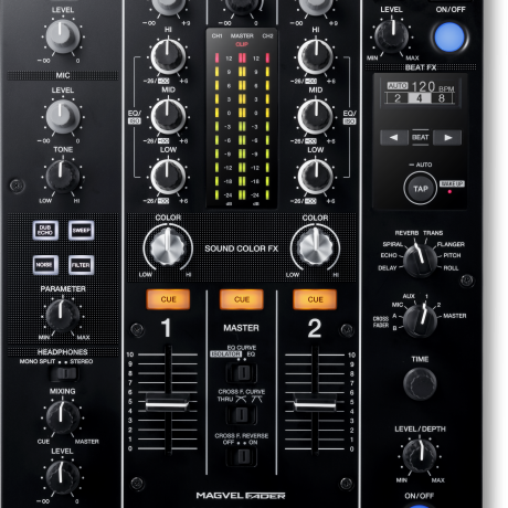 Mixer DJ Pioneer DJ DJM-450 de 2 canales con crossfader Magvel