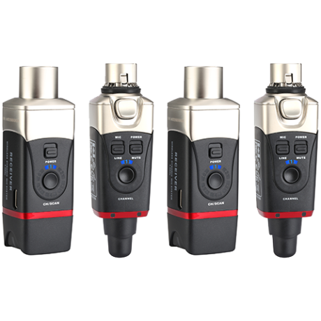 Sistema inalámbrico Xvive U35D con dos transmisores y dos receptores XLR