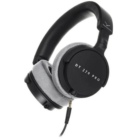 Audífonos de estudio compactos Beyerdynamic DT 270 PRO con almohadillas de terciopelo