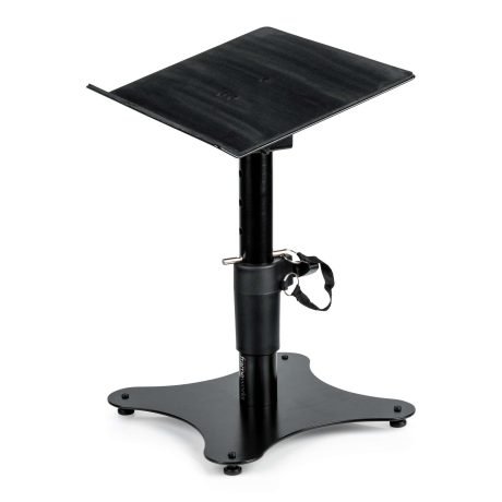 Atril para laptop DJ Gator Frameworks GFW-LAPTOP-2000 de acero negro con plataforma de EVA