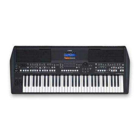 Teclado arreglador Yamaha PSR-SX600 negro de 61 teclas con pantalla a color