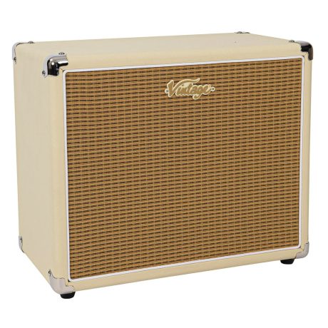Gabinete de guitarra 1x10 Vintage Retro en acabado Vintage White