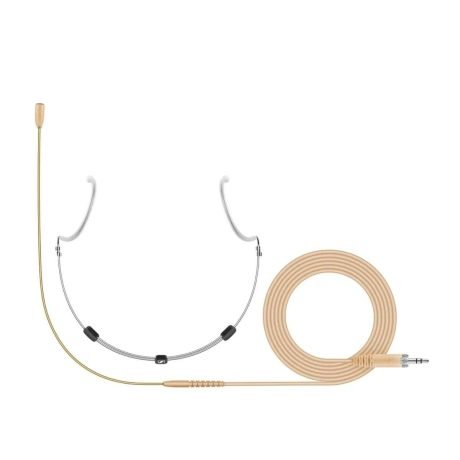 Micrófono de cintillo Sennheiser HSP Essential color beige con cable y conector de 3,5 mm