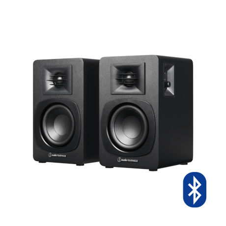 Par de parlantes activos de estantería Audio-Technica AT-SP3X con Bluetooth