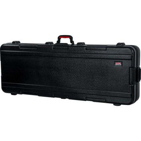 Case negro de polietileno Gator GTSA-KEY76 para teclado de 76 teclas con ruedas