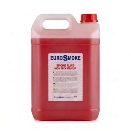 Bidón de 5 litros de líquido de humo Eurosmoke High Tech Medio color naranja