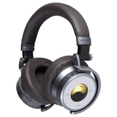 Audífonos Meters OV-1-B-EDITIONS GREY con medidores VU en los auriculares