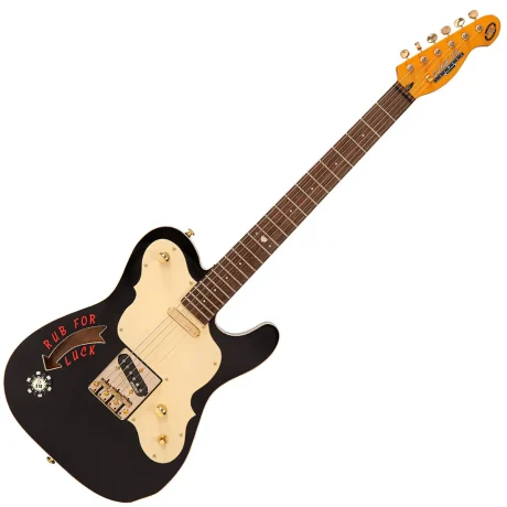 Producto Vintage Joe Doe The Gambler Roulette Wheel Black Con Case – Guitarra Eléctrica