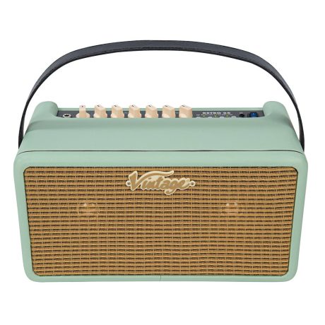 Amplificador de guitarra Vintage Retro 25 VMA25GR Mint Green con dos parlantes de 5 pulgadas