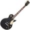 Guitarra eléctrica Vintage V100P Gloss Black con cordal Bigsby y clavijas Grover tulip