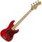 Bajo eléctrico Vintage V30 Coaster Gloss Red de escala corta 7/8