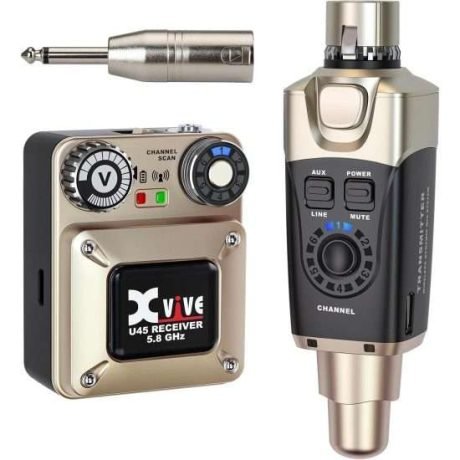 Sistema de monitoreo in-ear inalámbrico Xvive U45 con transmisor y receptor