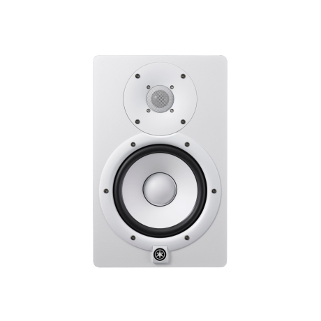 Monitores de estudio Yamaha HS7W blancos con woofer de 6,5 pulgadas