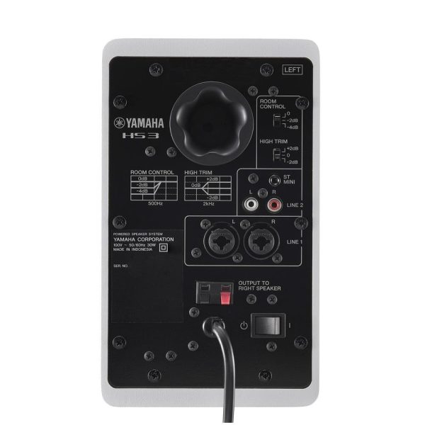 Audio profesional Yamaha Par de monitores estudio activo 3,5" HS3 White -