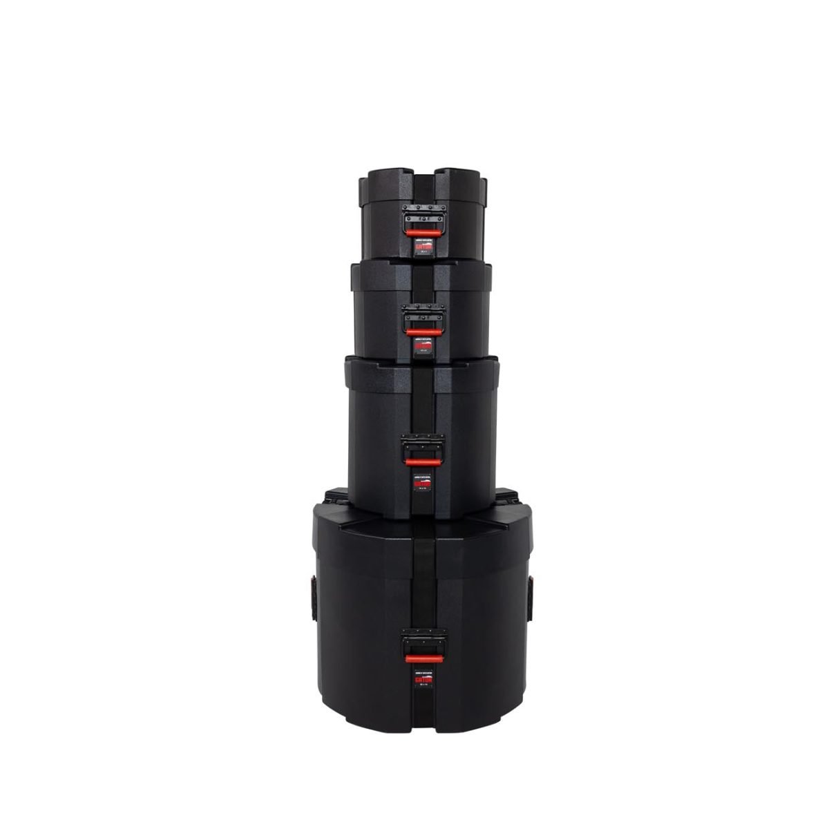 Set de estuches Gator Grooves Roto GPCJZFUSIONPACK con interior de microterciopelo rojo