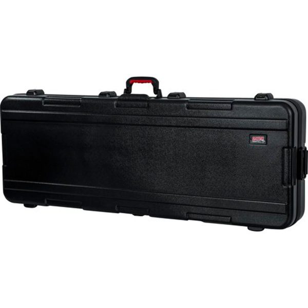 Case negro de polietileno Gator GTSA-KEY76 para teclado de 76 teclas con ruedas